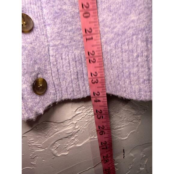 J Crew turtle neck purple soft wool blend sweater womens small preppy academia - Picture 7 of 8